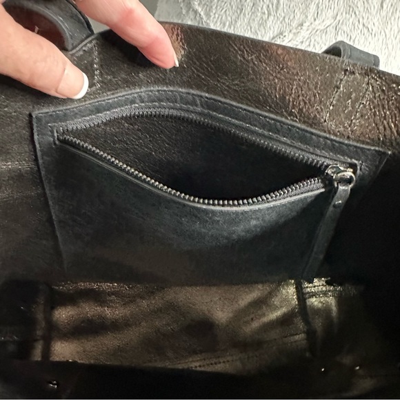 New Botkier Black Leather studded hobo tote with Botkier pouch - Picture 14 of 16